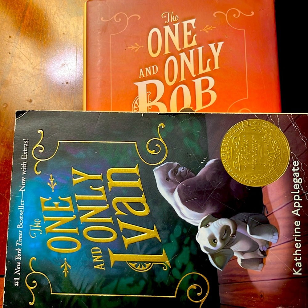 Newberry Medal Winners - The One and Only Ivan and The One and Only Bob..